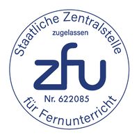 ZFU-Zulassungssigel Fernkurs Bau-Arbeitsgemeinschaften